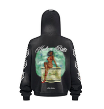 Load image into Gallery viewer, HEELS N BILLS "AIRBRUSH" ZIP HOODIE