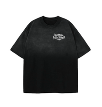 Load image into Gallery viewer, HEELS N BILLS BLACK "AIRBRUSH" TEE